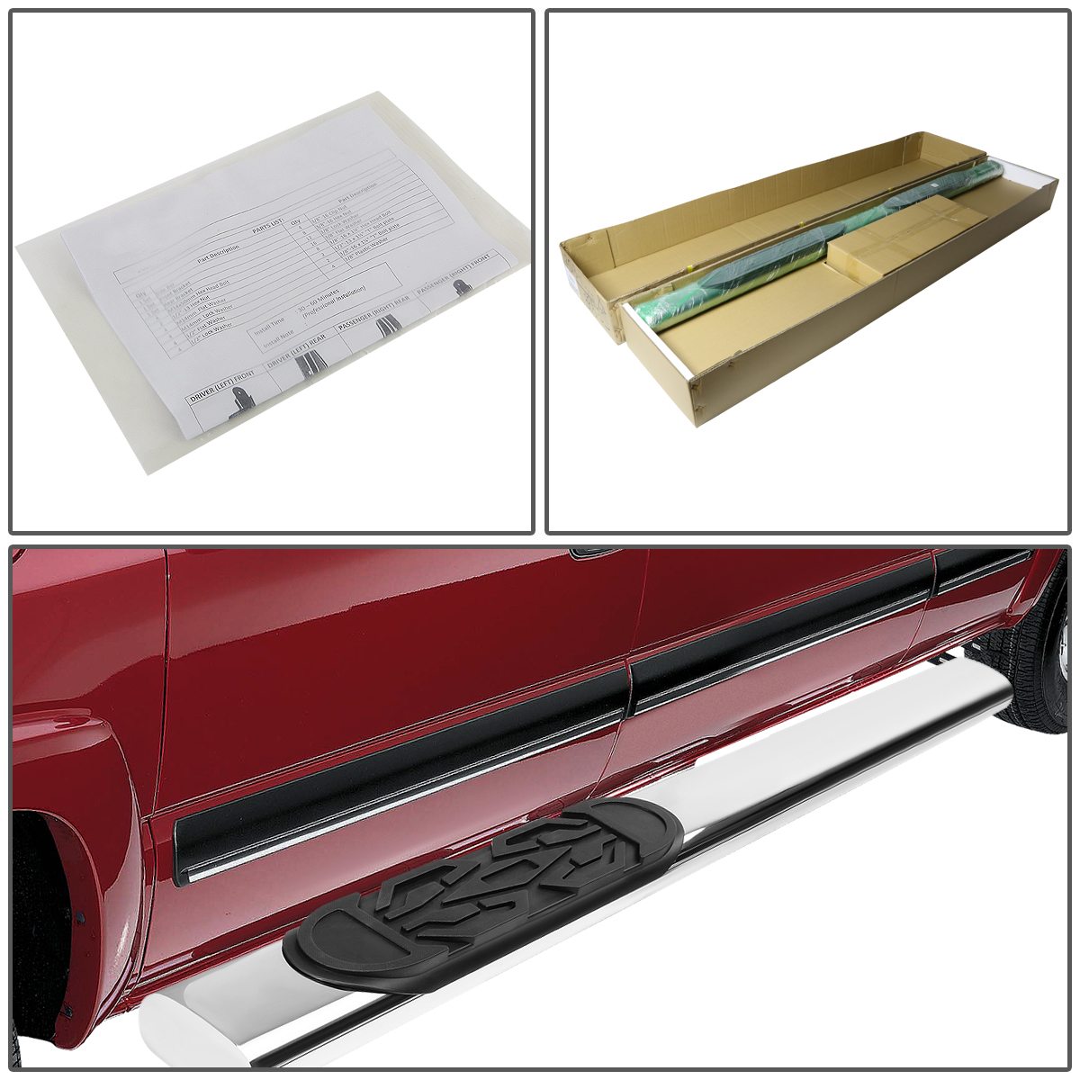 9916 Chevy Silverado / GMC Sierra Regular Cab 6" Side Step Nerf Bar