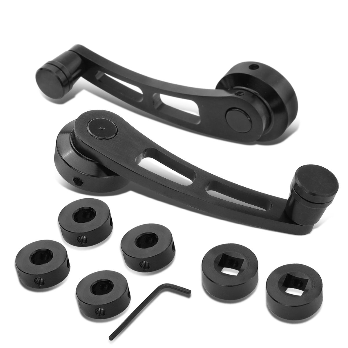 Aluminum Anodized Universal Car Manual Window Crank Handles Fits 3/8