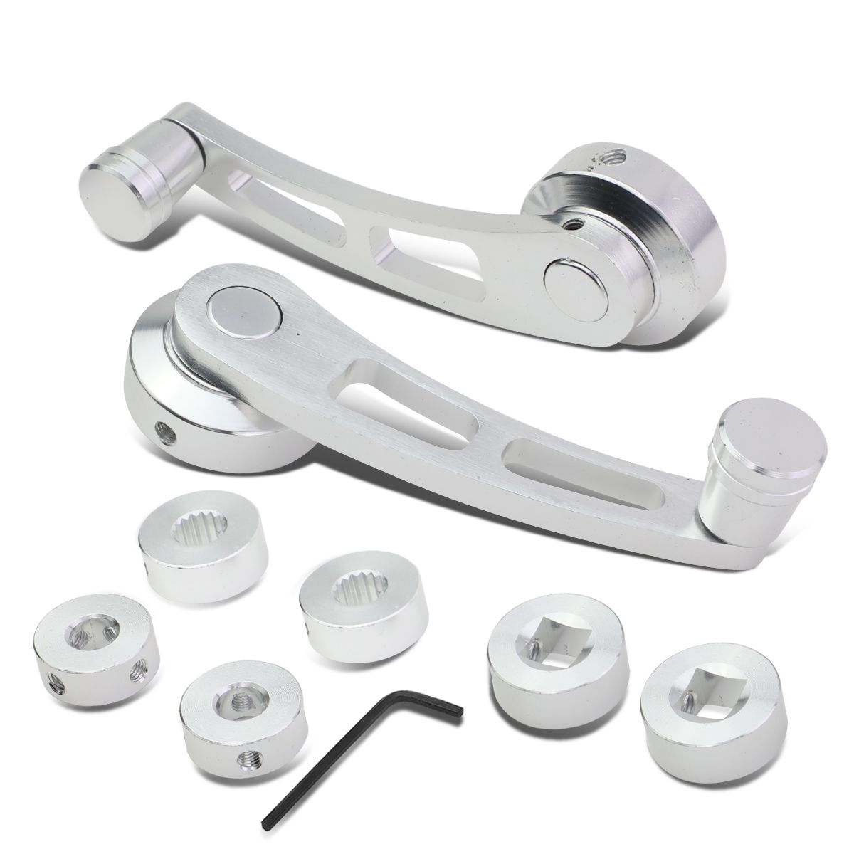 Aluminum Anodized Universal Car Manual Window Crank Handles Fits 3/8