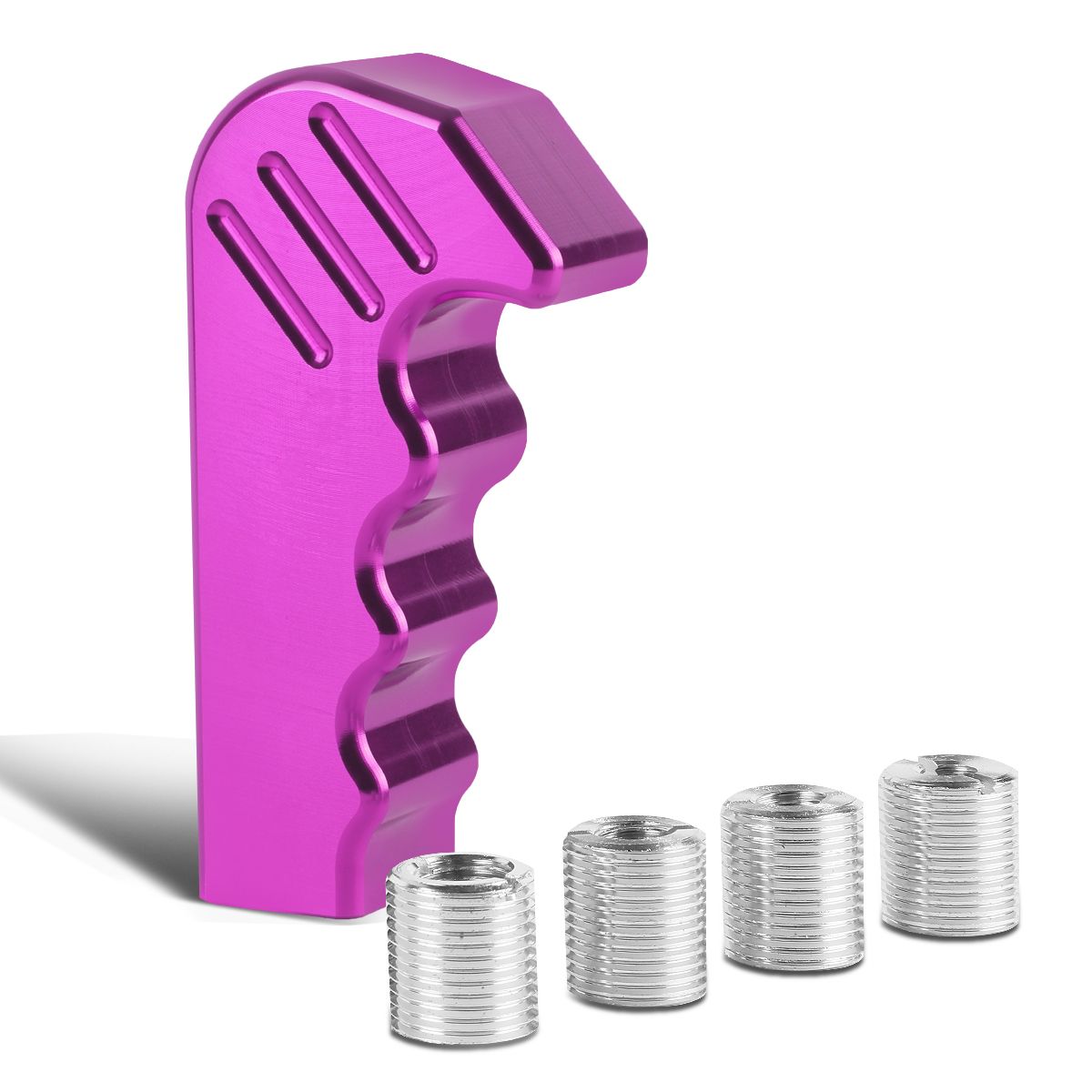Aluminum Pistol Hand Grip Style Shifter Shift Knob [Manual Only] Purple