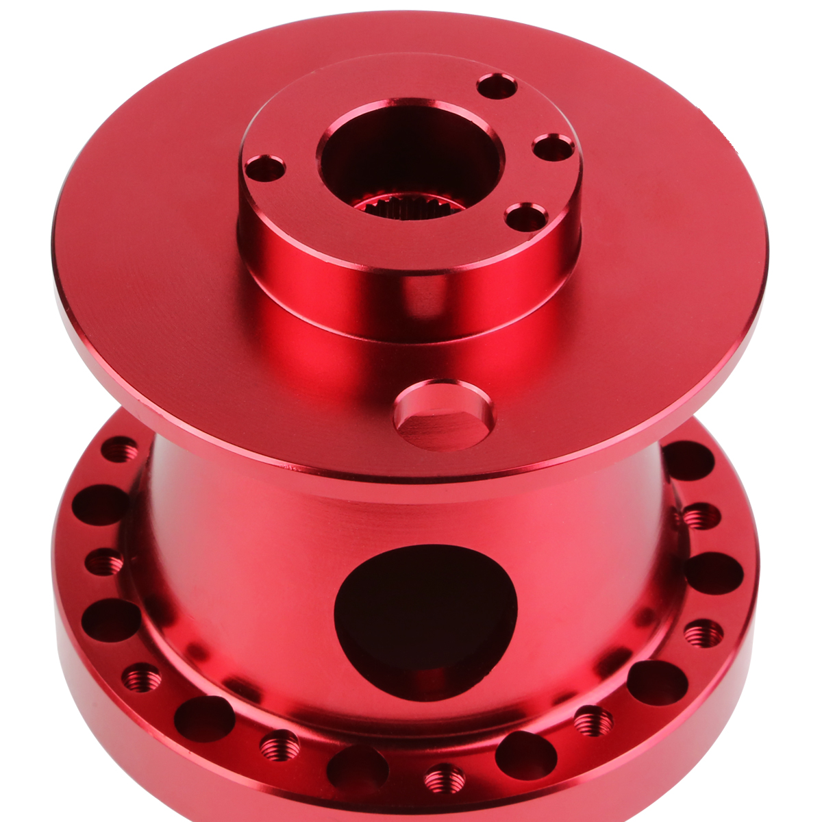 Aluminum Steering Wheel 6Hole Hub Adaptor Kit Red Camry / Corolla