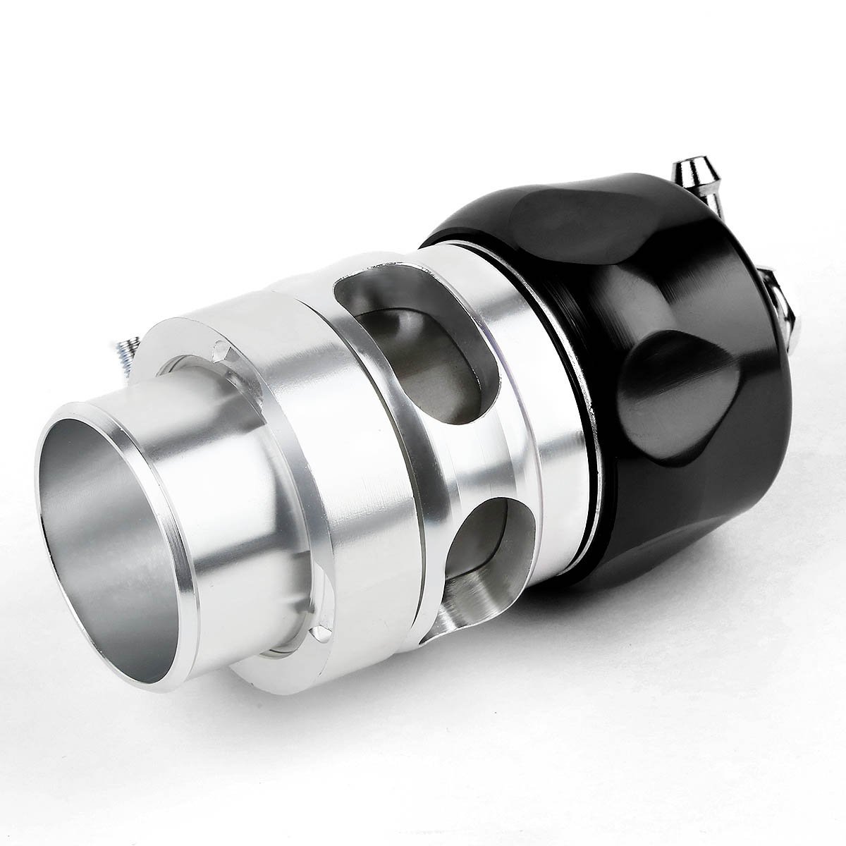 50mm Aluminum Turbo Blow Off Valve (BOV) - V Band Clamp, 35 PSI Boost, Black Anodized