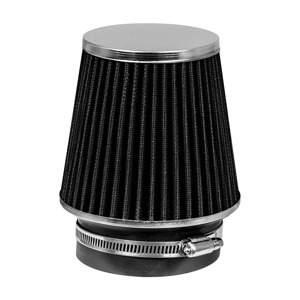 Black 3.5" 89Mm Inlet Narrow Air Intake Cone Replacement Quality Dry