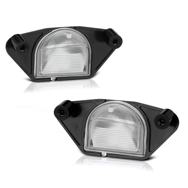 Black License Plate Light Lamp SET Fit Chevy GMC Pontiac Buick Models