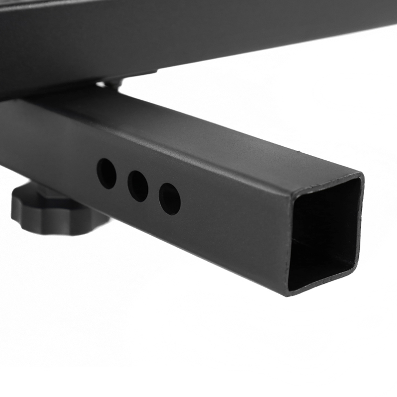 Black Rear Hitch Step Bar For Truck SUV 2 Hitch Receiver Long Guard