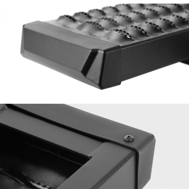 Black Rear Hitch Step Bar For Truck SUV 2" Hitch Receiver Protection w