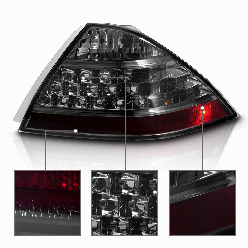 20062007 Honda Accord 4DR Sedan Performance LED Tail Lights Smoked