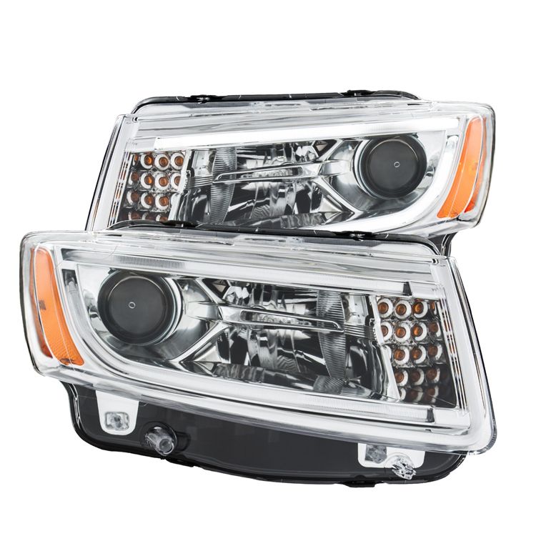 CG 20142015 Jeep Grand Cherokee FiberOptic DRL Projector Headlights