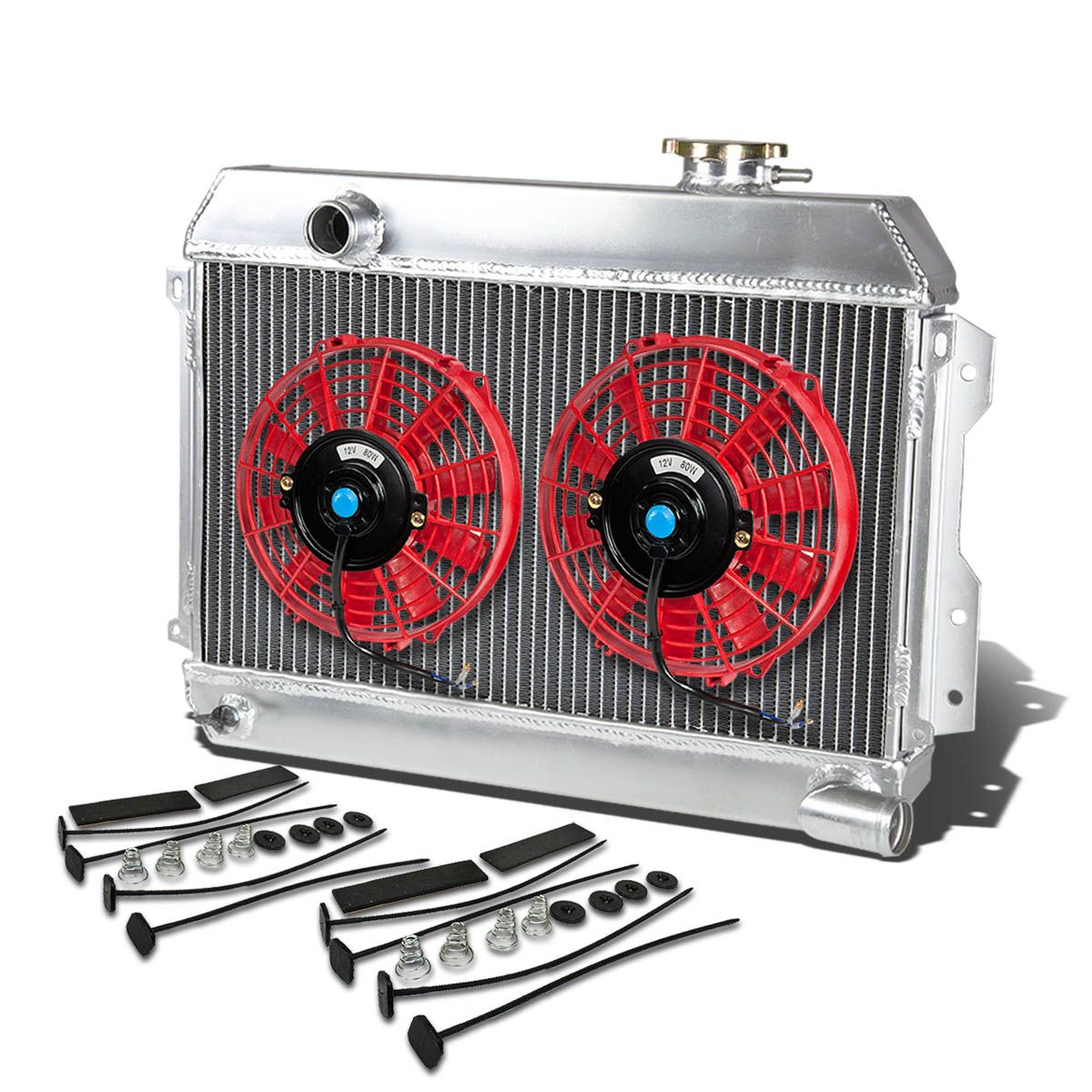 Datsun 510 Full Aluminum 2-Row Racing Radiator - SRL311/SR/521 PICKUP 1 ...