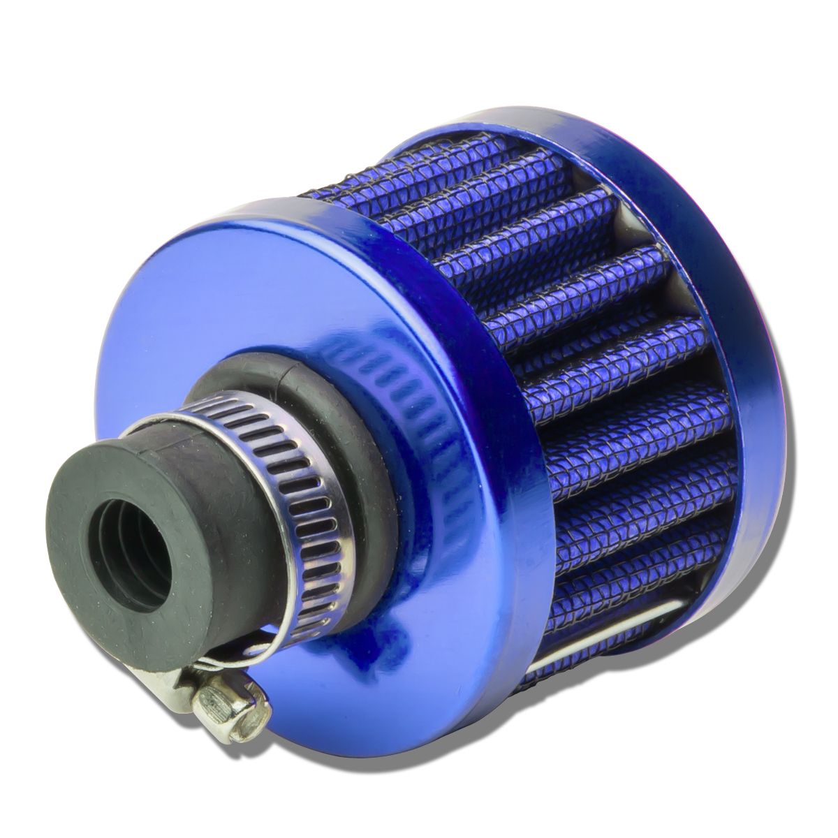 Engine / Oil Crackcase Valve Vent Filter 9mm Breather Round Blue