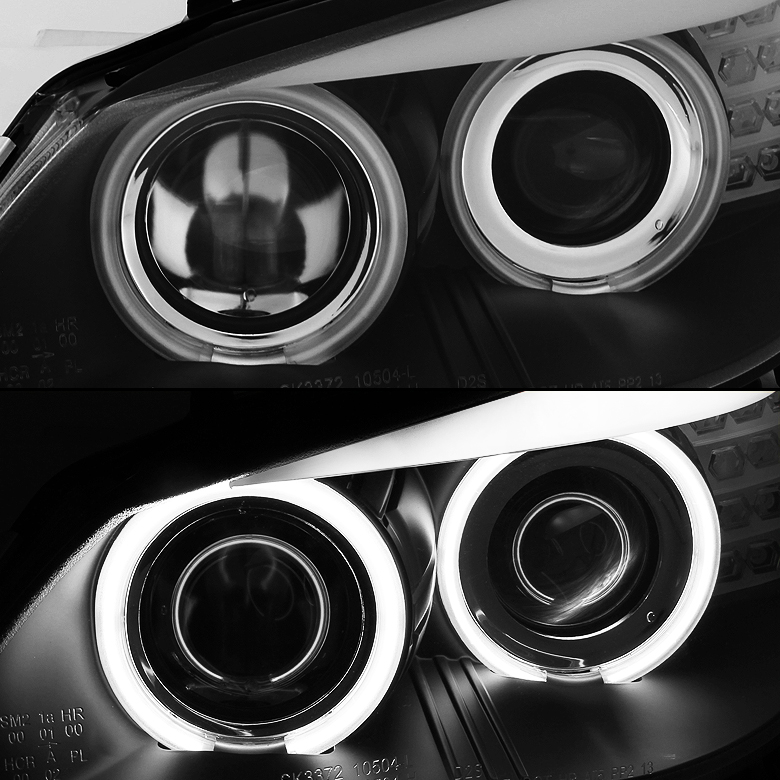 HID Xenon + 0407 BMW 5Series E60 Angel Eye Halo & LED Signal