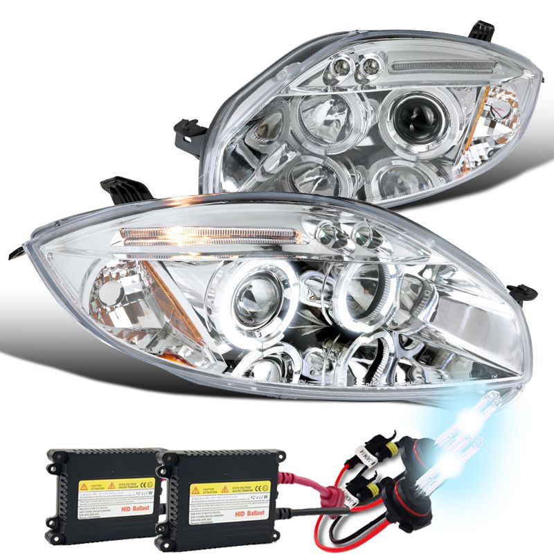 HID Xenon + 0611 Mitsubishi Eclipse Angel Eye Halo & LED Strip