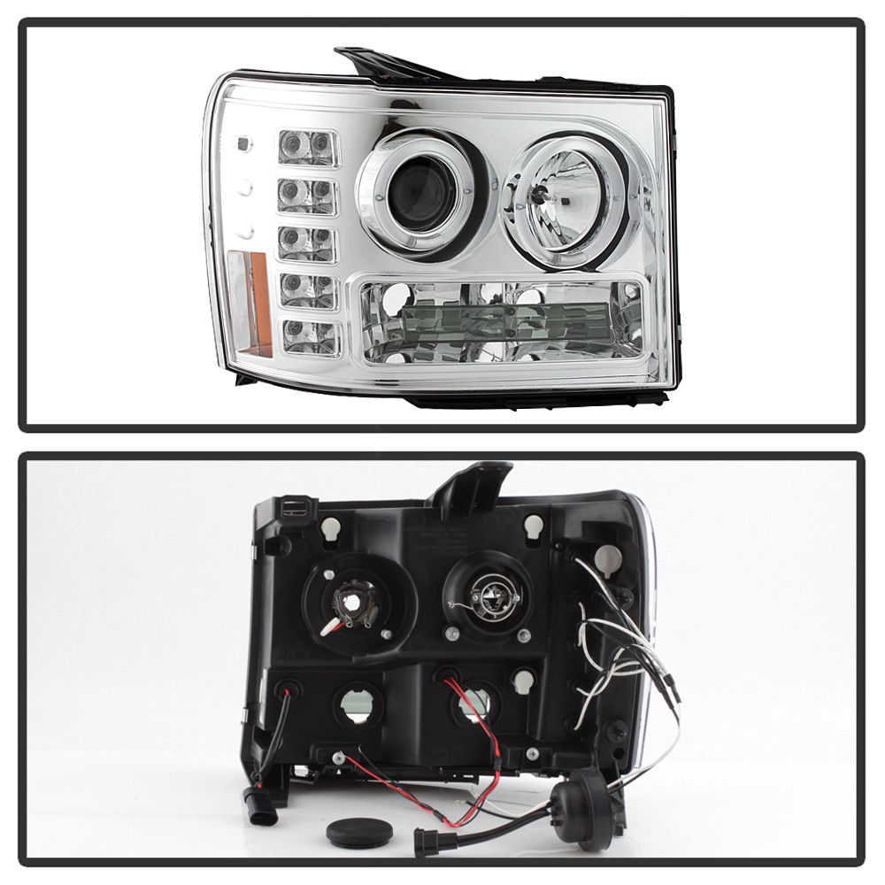 600% Bright LED Headlights Assembly Sequential Turn Signal Only for