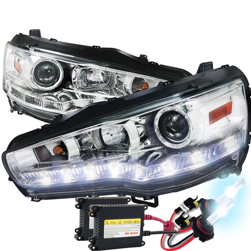 HID Xenon + 0813 Mitsubishi Lancer / Evo X LED DRL Projector