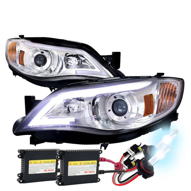 HID Xenon + 0814 Subaru Impreza WRX / Outback LED DRL Strip Projector