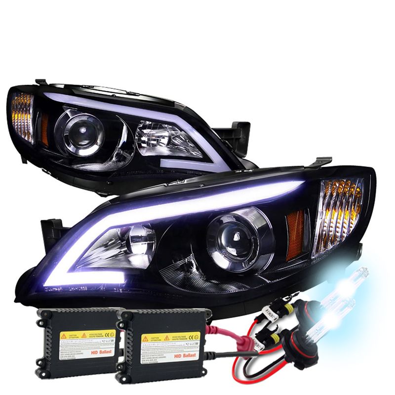 HID Xenon + 0814 Subaru Impreza WRX / Outback LED DRL Strip Projector