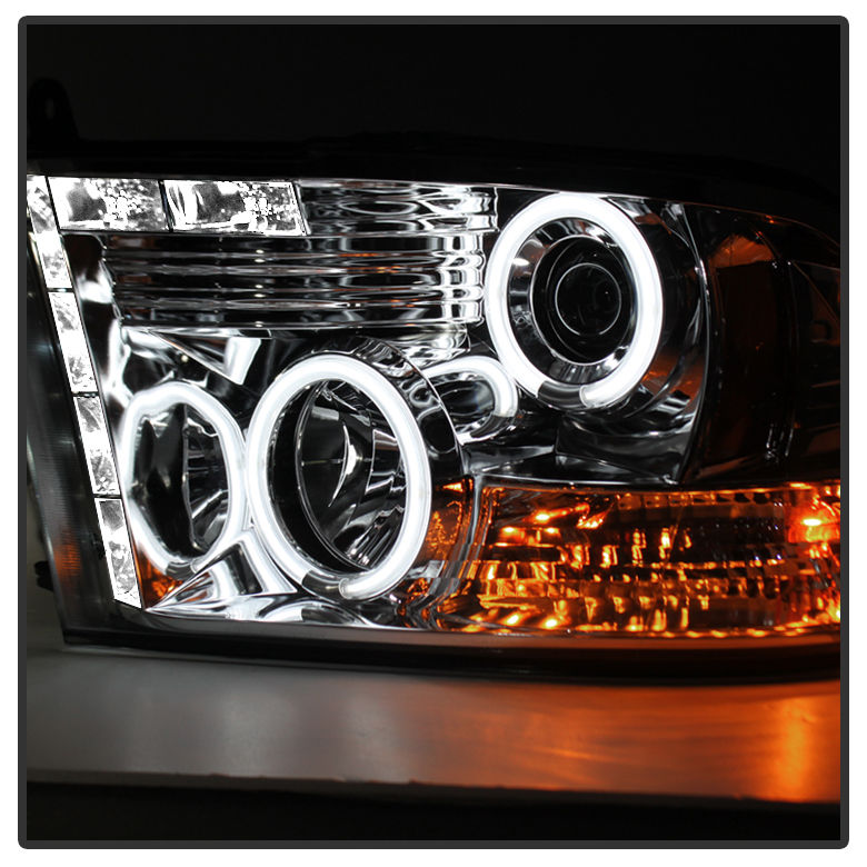 HID Xenon + 092018 Dodge Ram 1500 / 2500 / 3500 CCFL Halo LED DRL
