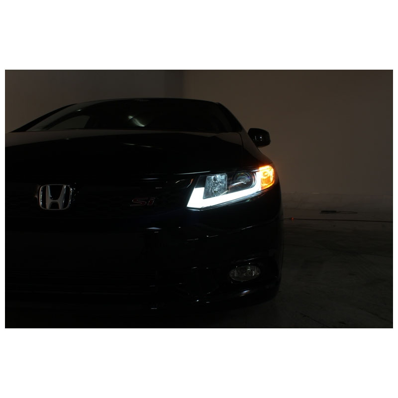 HID Xenon + 1215 Honda Civic Sedan / 1213 Coupe LED Tube DRL