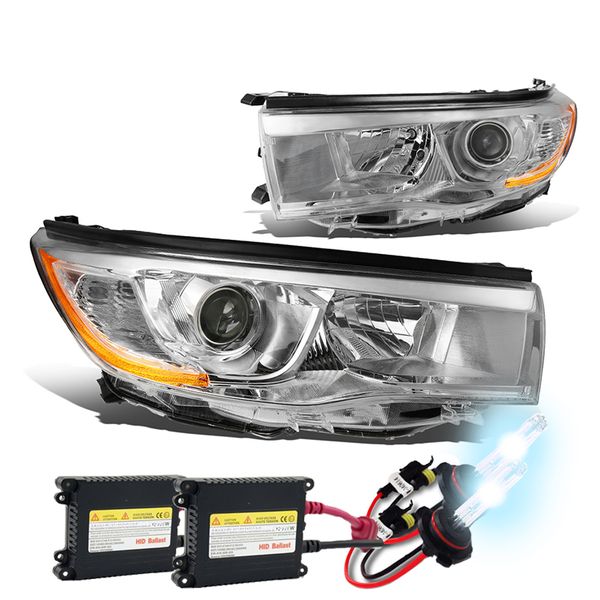 HID Xenon + 1416 Toyota Highlander Replace Projector Headlights