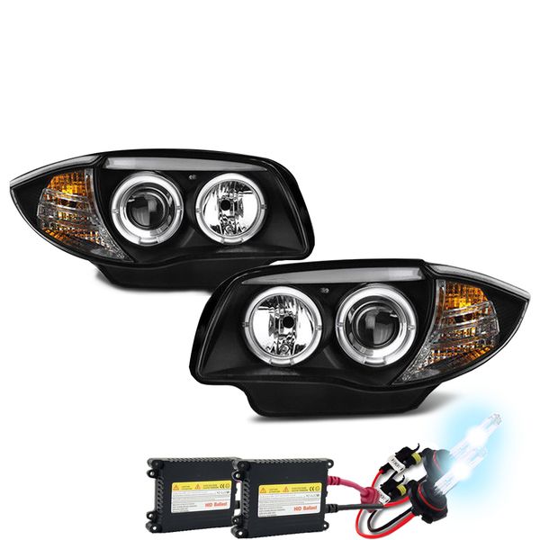 HID Xenon + 20082013 BMW 1Series Angel Eye Halo & LED Projector