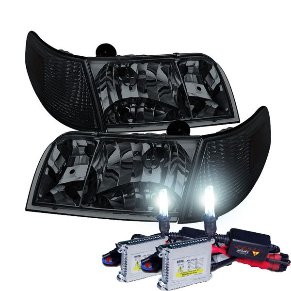 HID Xenon + 9811 Ford Crown Victoria Replacement Crystal Headlights