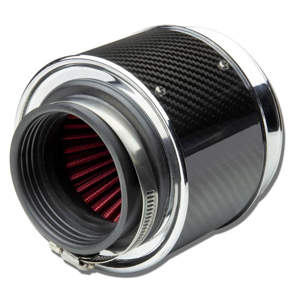 High Flow Air Filter - 3.00 Inch Inlet - Replacement Carbon Fiber Velocity Stack