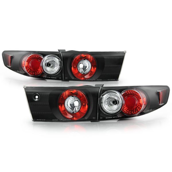 SPYDER 20032005 Honda Accord Sedan Tail Lights Black ALTYDHA034DBK