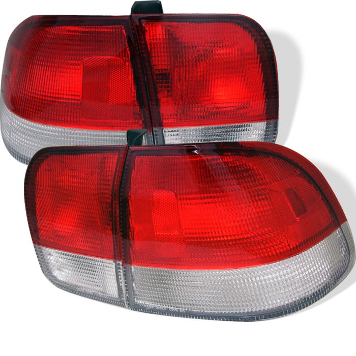 Honda Civic Ek 9698 4Dr Jdm Altezza Tail Lights Red Clear 111HC96