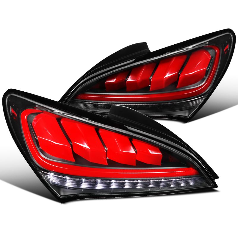 SpecD 20102016 Hyundai Genesis Coupe Red LED Sequential Signal Black