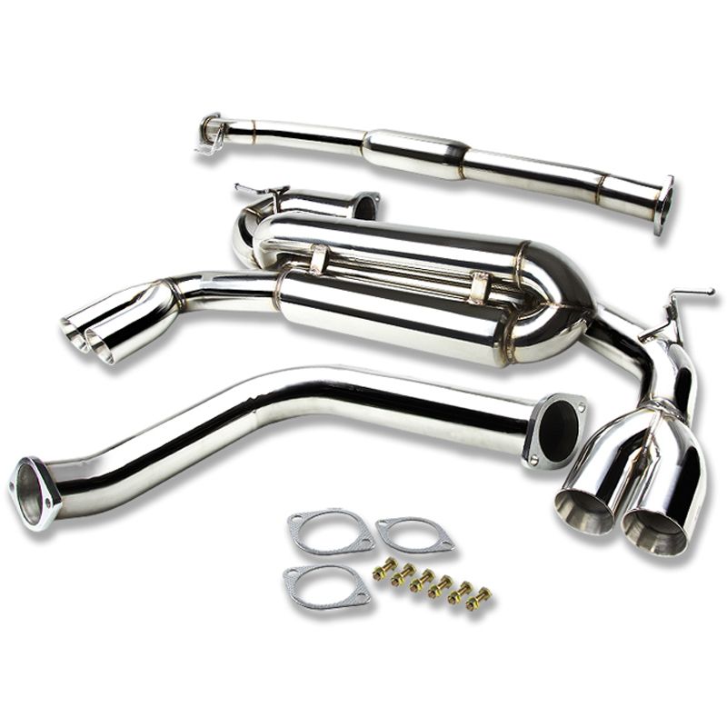 J2 0913 Hyundai Genesis 2.0T 2.75" Quad Tip Stainless Steel Catback