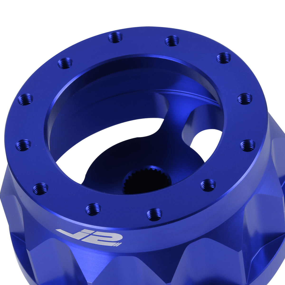 J2 2" 6Bolt Blue Aluminum Steering Wheel Hub Adapter for Honda Civic