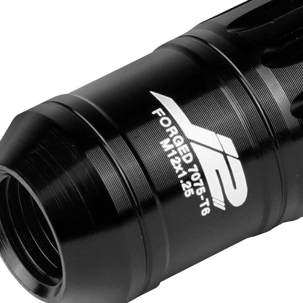J2 Engineering 7075 Aluminum M12x1.25 16PC 80MM Spiky Cap