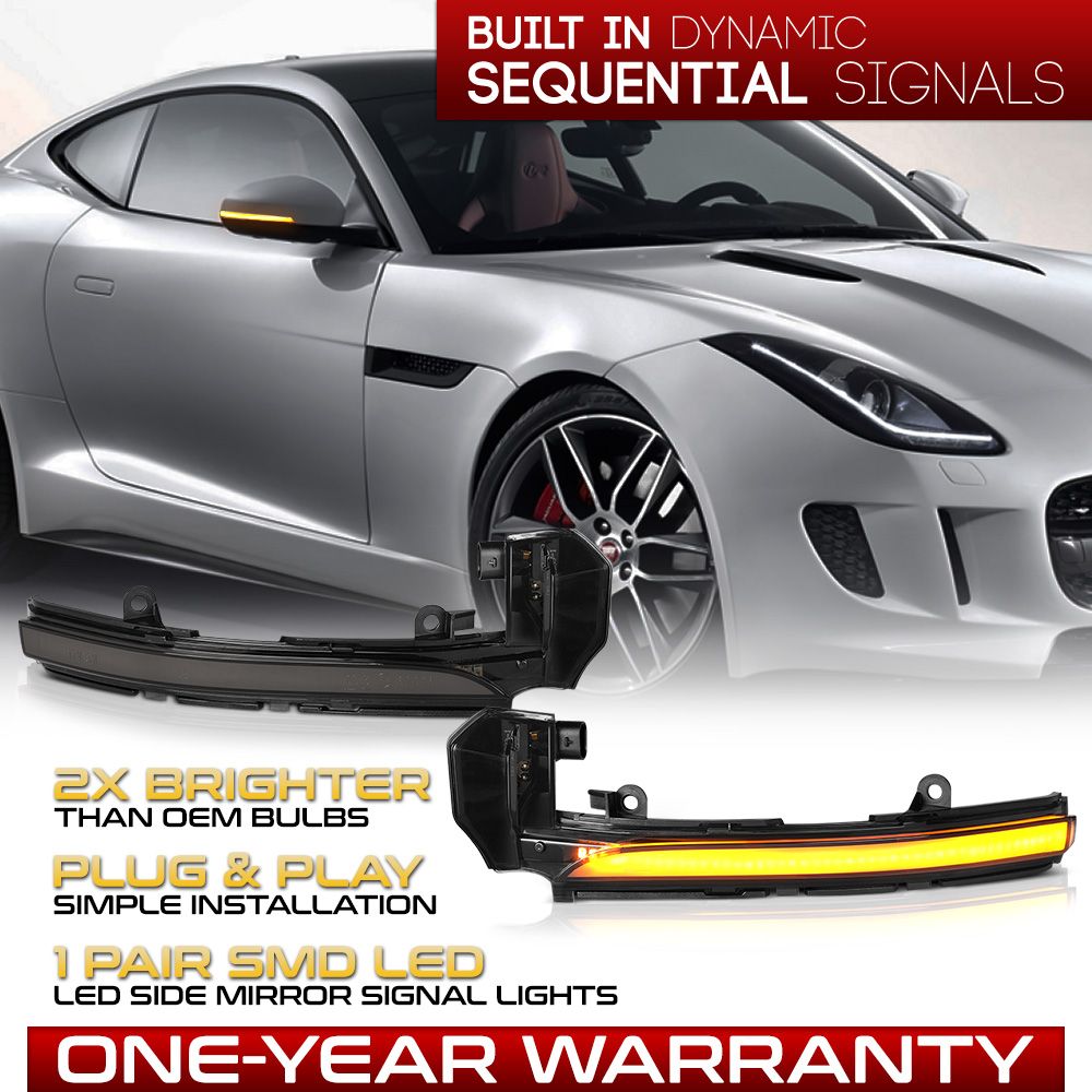 Jaguar FType/XF/XJ/XE Sequential Signal Amber LED Side Mirror Light