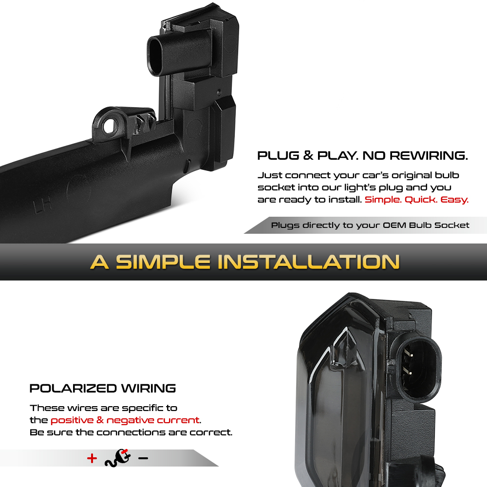 Jaguar FType/XF/XJ/XE Sequential Signal Amber LED Side Mirror Light