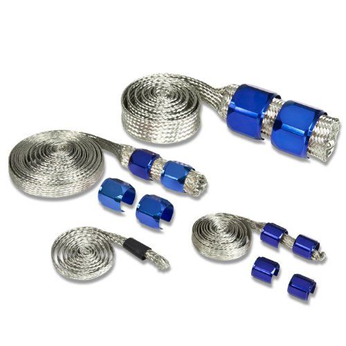 Jdm Braided Steel Hose Vacuum Fuel Radiator Heater Oil Lines Dress Up