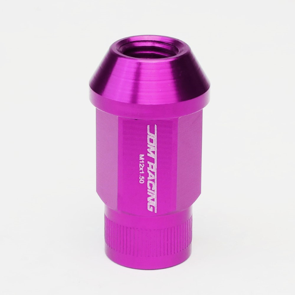 JDM OpenEnd Aluminum Purple Wheel Lug Nuts Set+Adapter M12X1.5