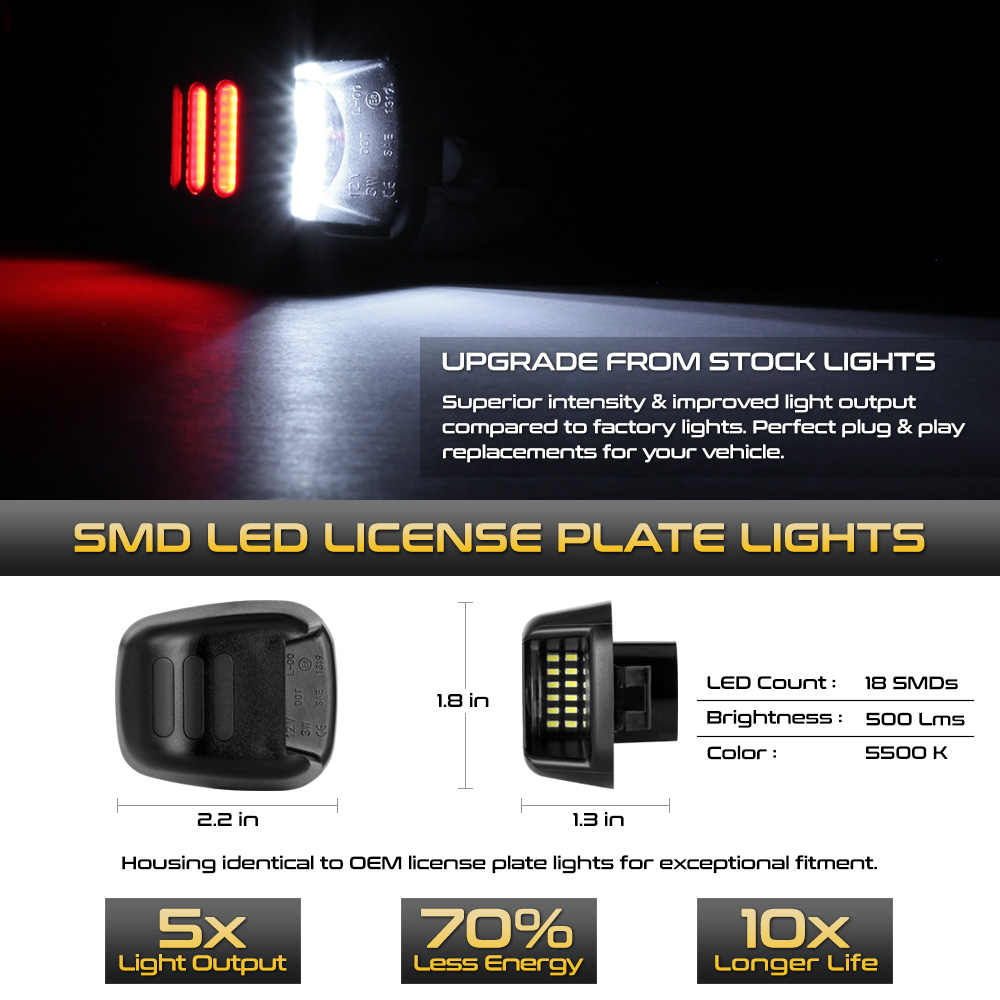 LED License Plate Light Tag Lamp 0721 Frontier 0715 Titan LACLP