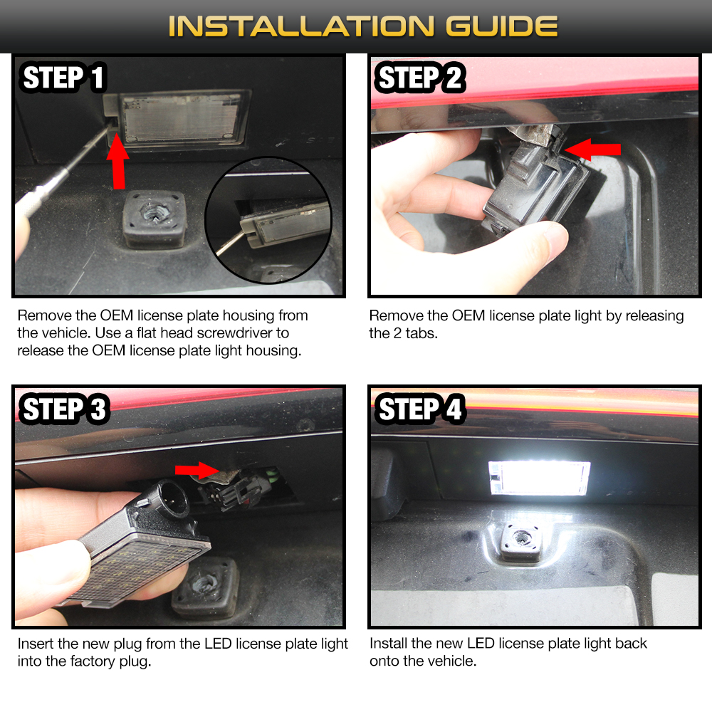 LED License Plate Light Tag Lamp 20142022 Dodge Durango LACLPDDUR14