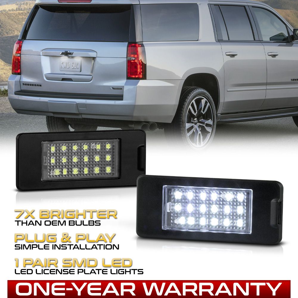 LED License Plate Light Tag Lamp 20152020 Tahoe/Suburban/Yukon XL