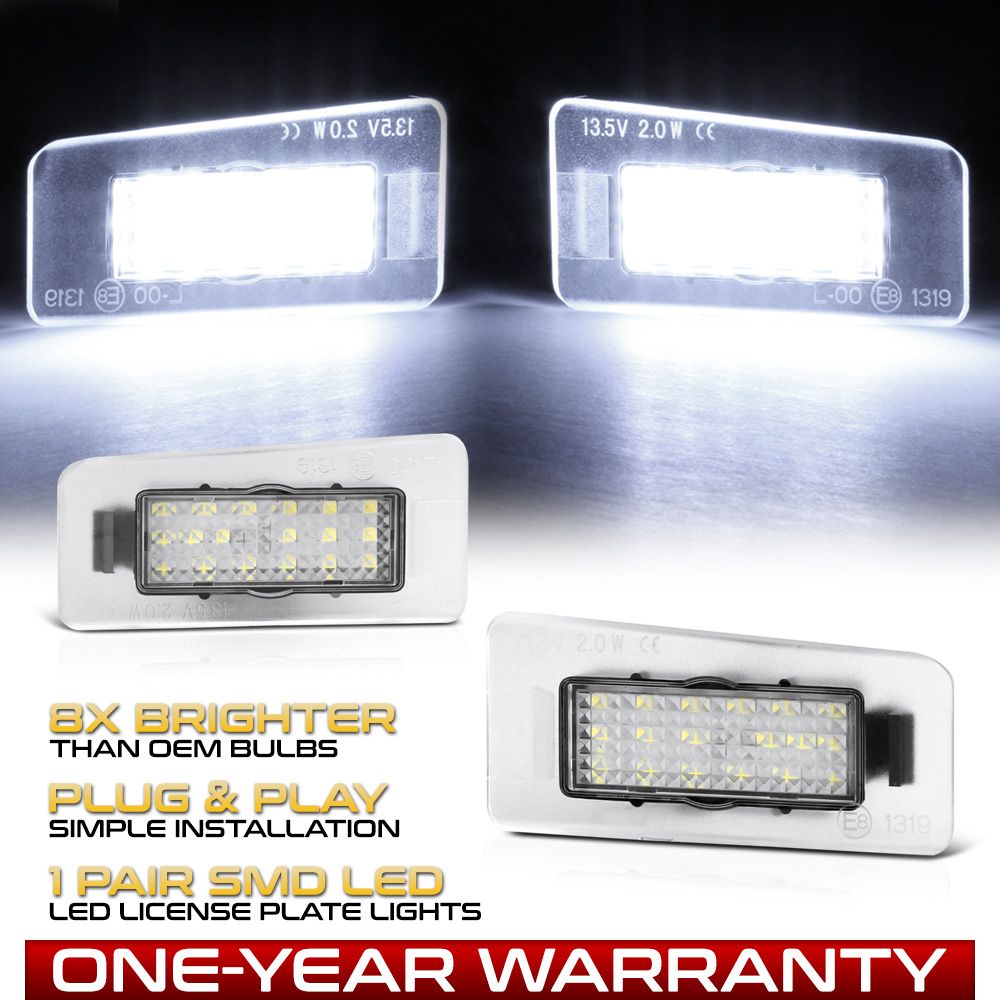 LED License Plate Light Tag Lamp Hyundai Elantra Accent Kia Forte