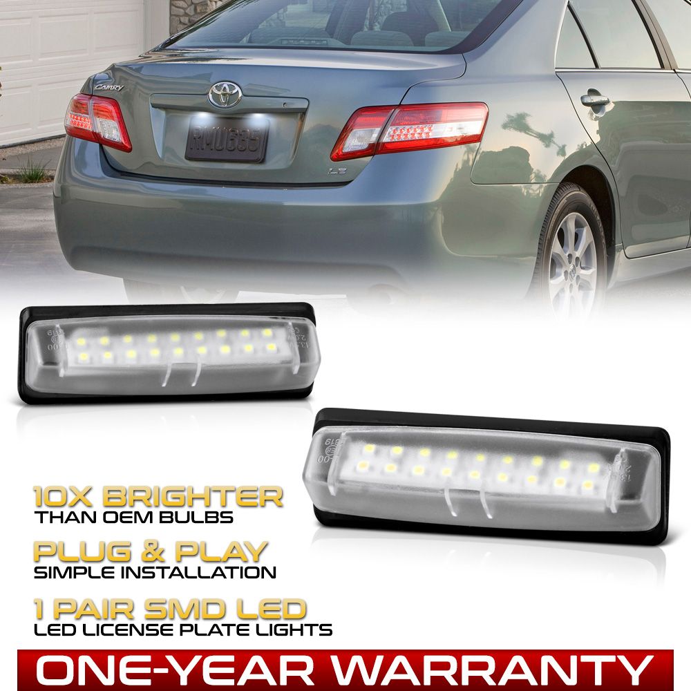 LED License Plate Light Tag Lamp Lexus IS ES GS RX Toyota Camry Prius