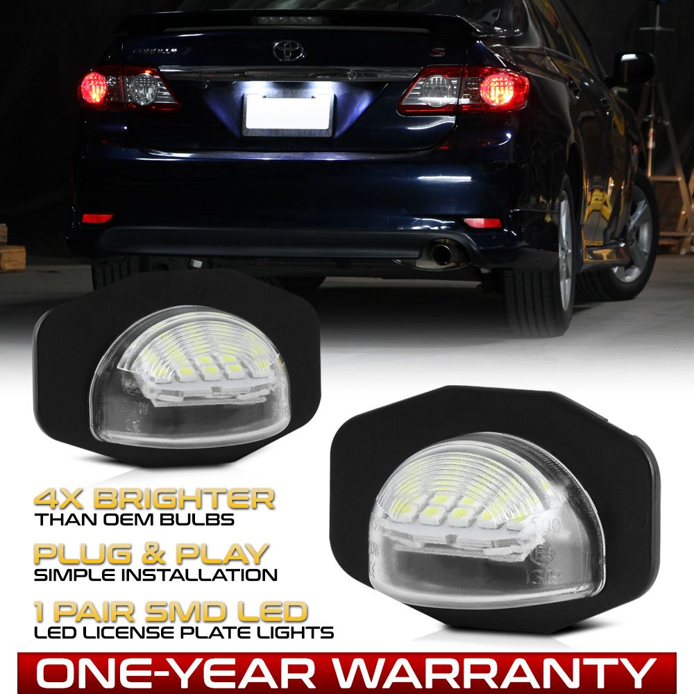 LED License Plate Light Tag Lamp Scion xB xD Toyota Sienna Corolla
