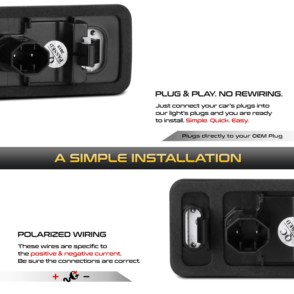 LED License Plate Light Tag Lamp Toyota Land Cruiser GX470 LX570