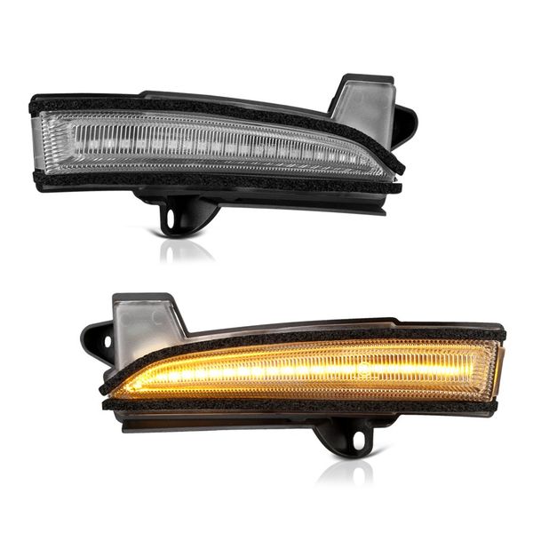 thumbnail image 2 of Left Driver Side Turn Signal Mirror Light For 2013-2020 Ford Fusion - Amber, Clip-On, 13.5V 2 of 11