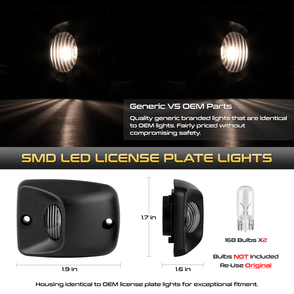 License Plate Light Tag Housing 19952004 Toyota LACLP