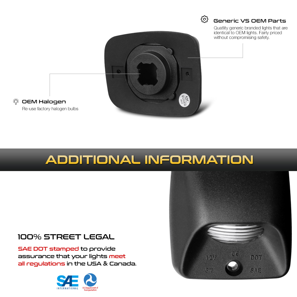 License Plate Light Tag Housing 19952004 Toyota LACLP