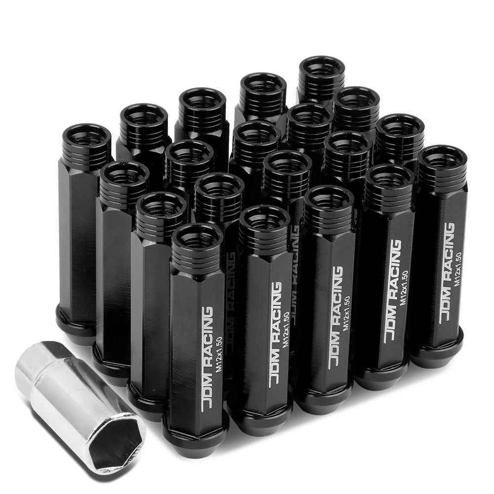 M12 x 1.5 Open End 20Piece Aluminum Alloy Wheel Lug Nuts + Deep Drive
