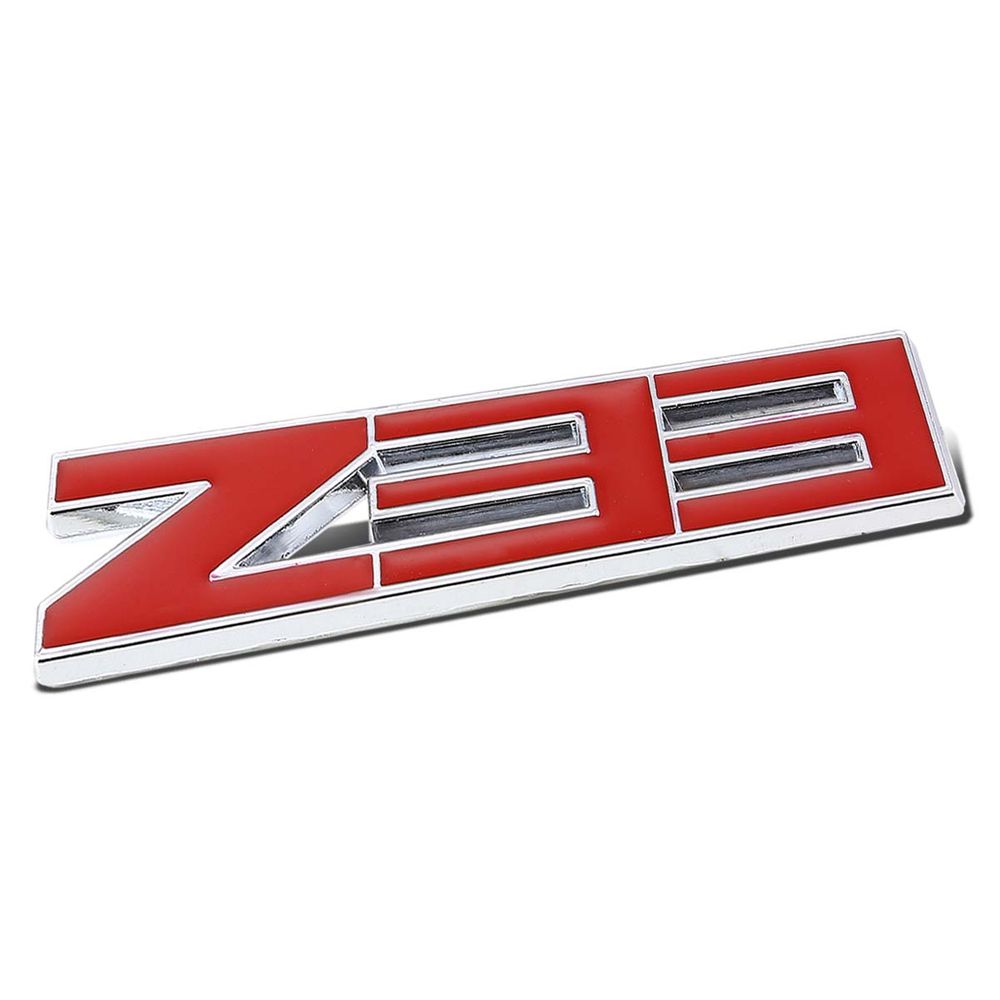 Speed Daddy Metal Grill Trunk Emblem – Polished Red & Chrome – 3500 Lettering – SDD-EMAS3500RD