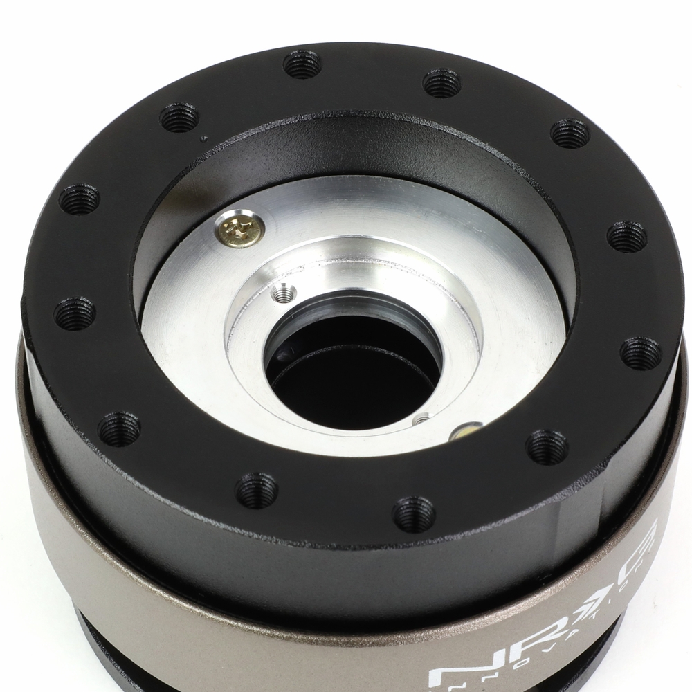 NRG Sfi Aluminum Steering Wheel Quick Release Adapter 2.0 Black