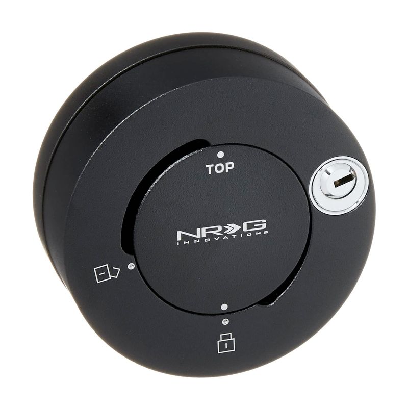 NRG Steering Wheel Quick Release Adapter Gen 2.0/2.5 Matte Black Lock